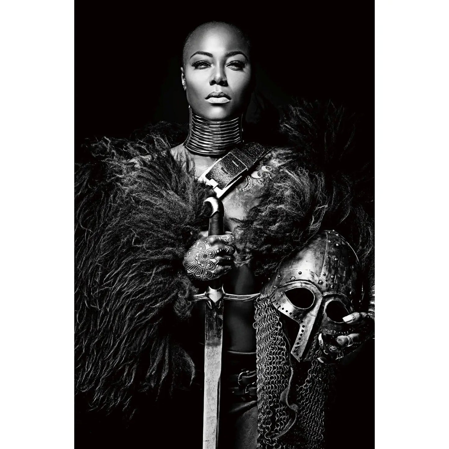 Glass picture warrior lady Homefactory