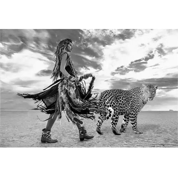 Glass picture warrior & tiger Homefactory