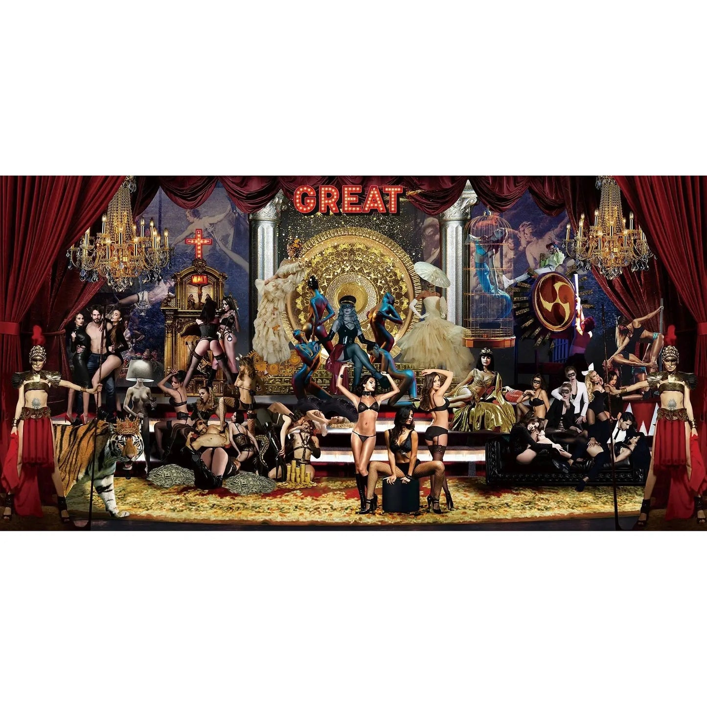 Glass picture Burlesk Homefactory