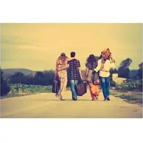 Glass picture hippie venner Homefactory