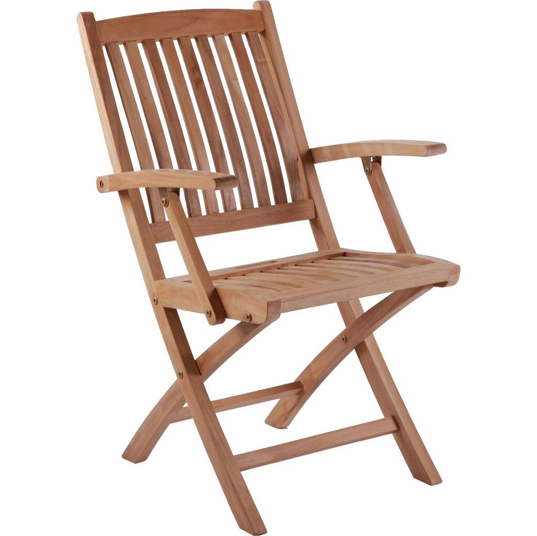 Langli klappstol m/armlener teak - Spisestol-Hartman -Nordstrand Møbler og Interiør