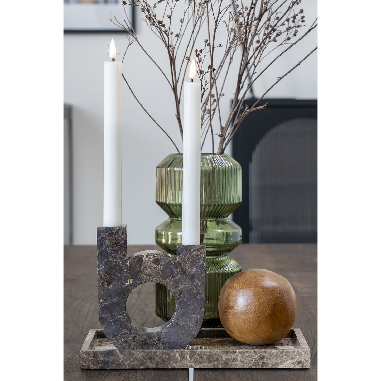 Bakke marmor serveringsbrett
