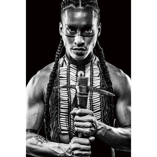 Glass picture warrior man Homefactory