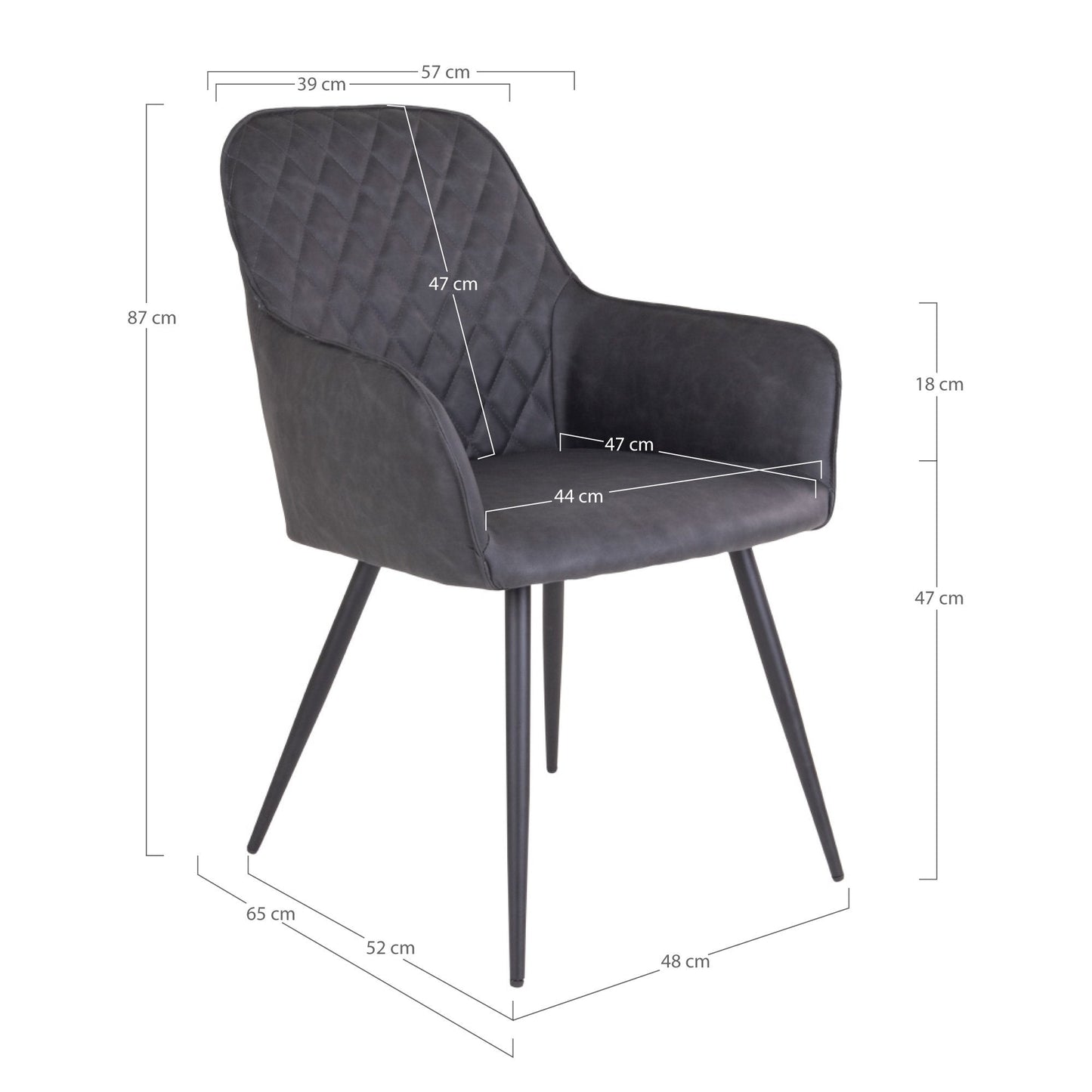 Harbo Spisestol 2-pakk