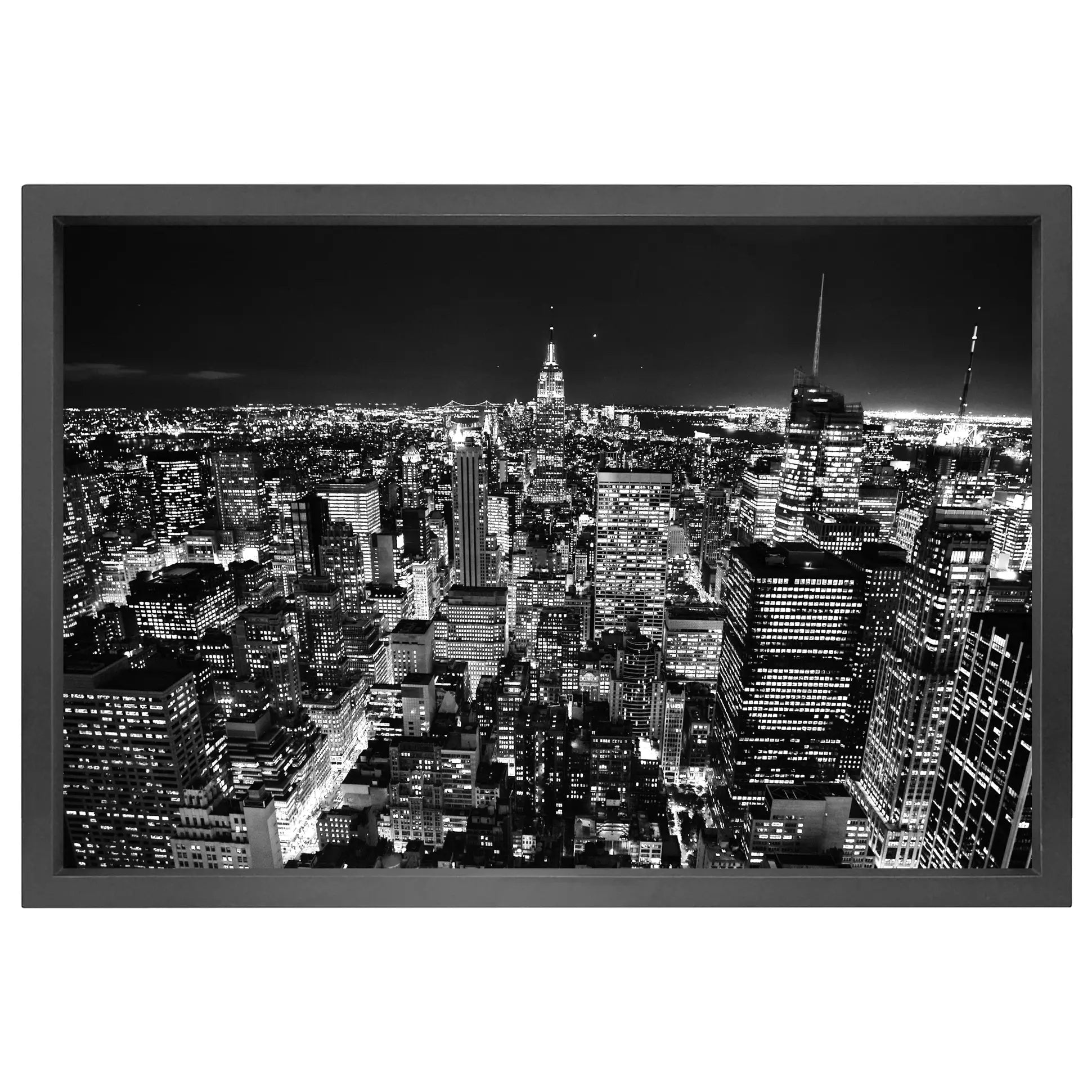 Canvas picture 5cm black frame New York Homefactory