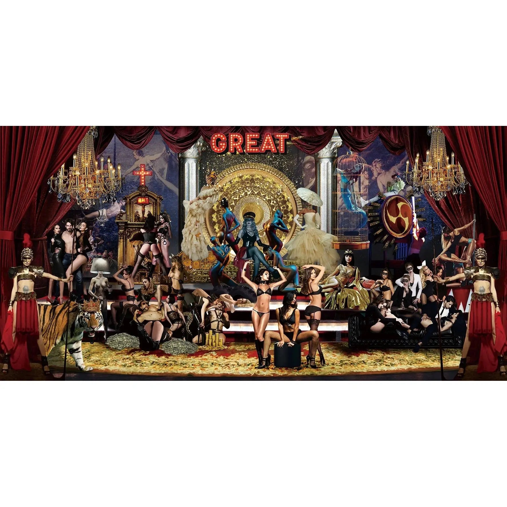 Glass picture Burlesk Homefactory