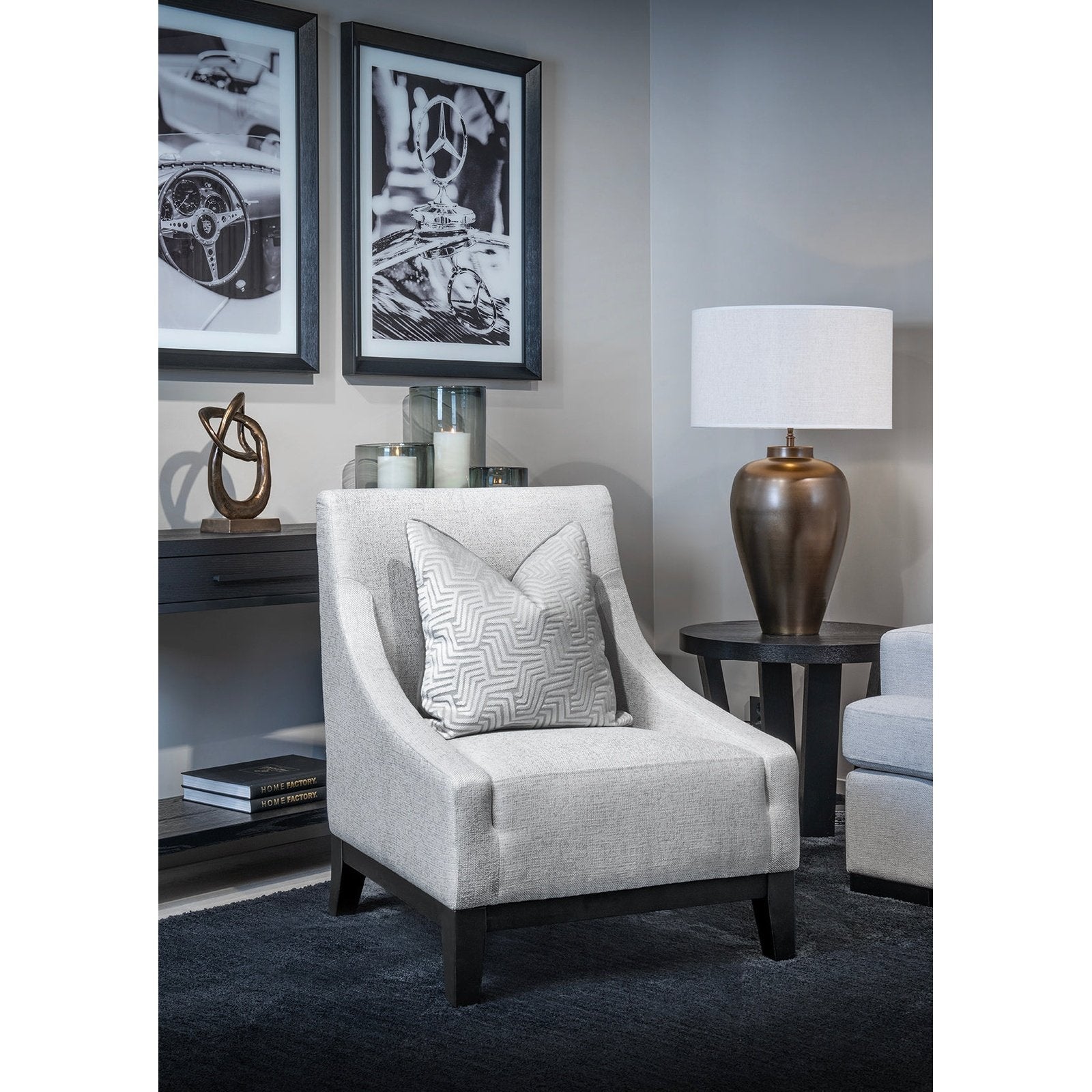 Glass picture w/frame Porsche steering wheel - -Homefactory -Nordstrand Møbler og Interiør