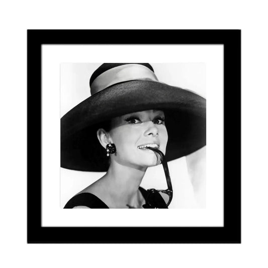 Glass picture w/frame Audrey Hepburn Homefactory