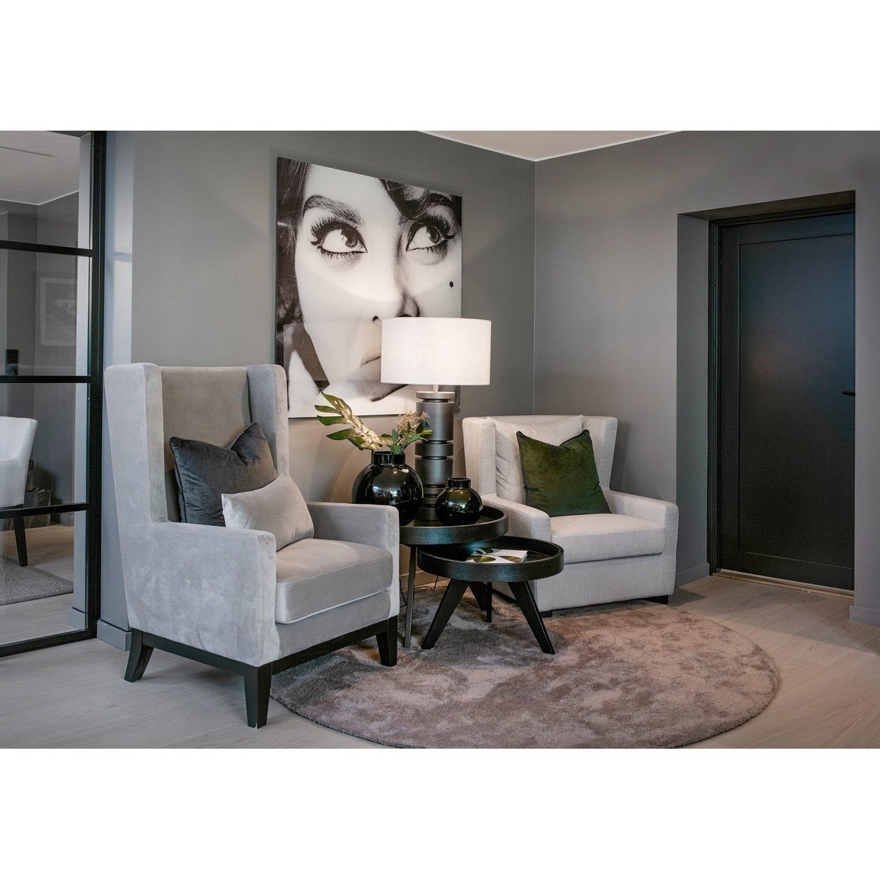 Loungestol Kingston halvrund - Lenestol-Homefactory -Nordstrand Møbler og Interiør