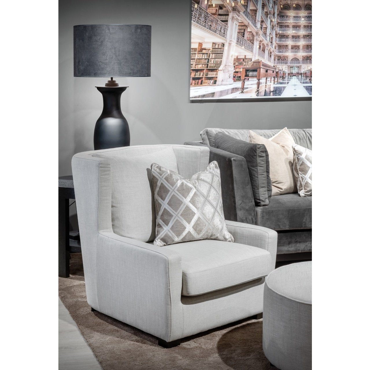 Loungestol Kingston halvrund - Lenestol-Homefactory -Nordstrand Møbler og Interiør