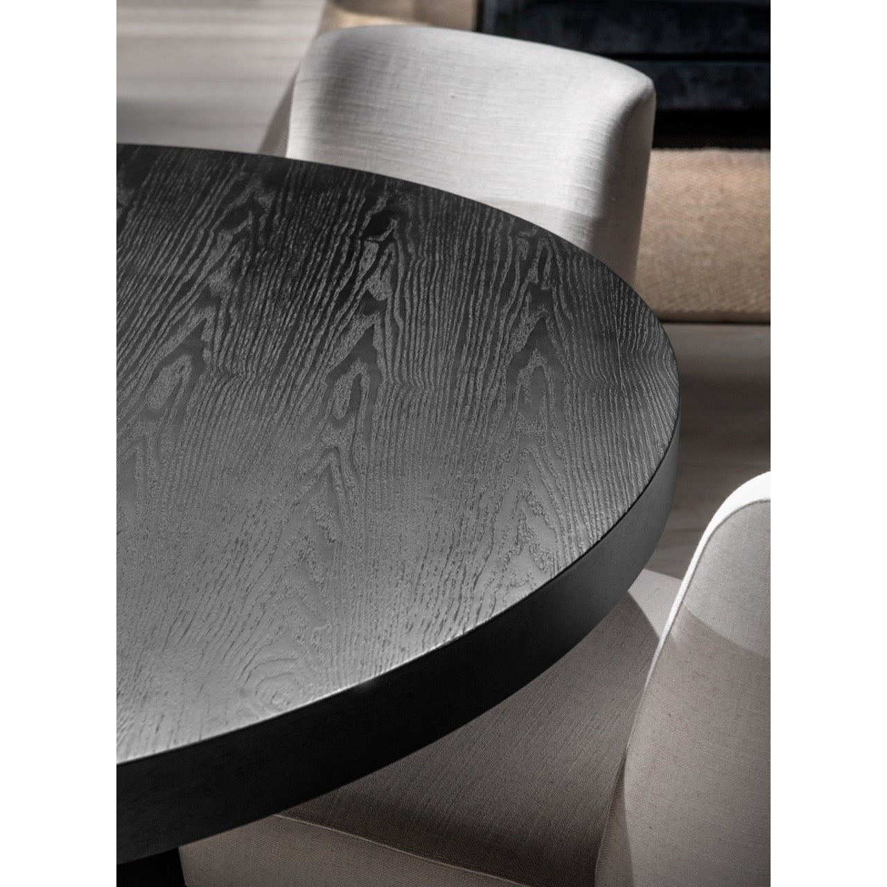 Spisebord rundt Cleveland Ø125 inklusive ileggsplater