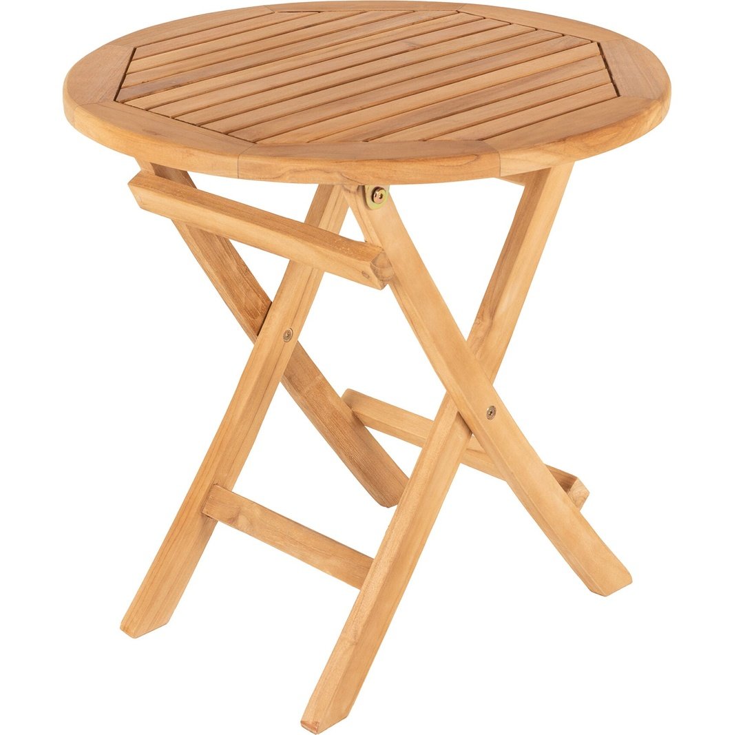 Skagen sammenleggbart kafébord Ø70 teak - Sofabord-Hartman -Nordstrand Møbler og Interiør