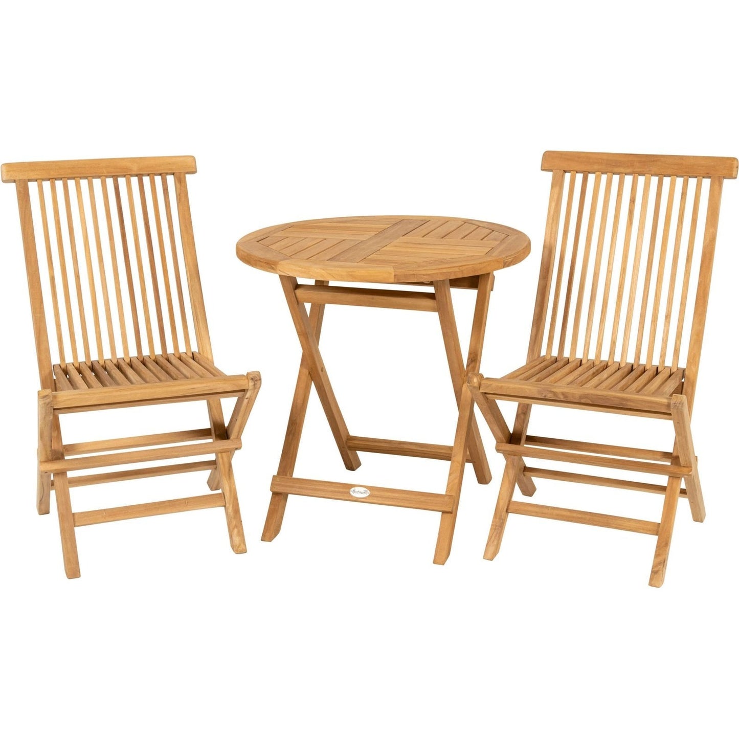Skagen sammenleggbart kafébord Ø70 teak - Sofabord-Hartman -Nordstrand Møbler og Interiør