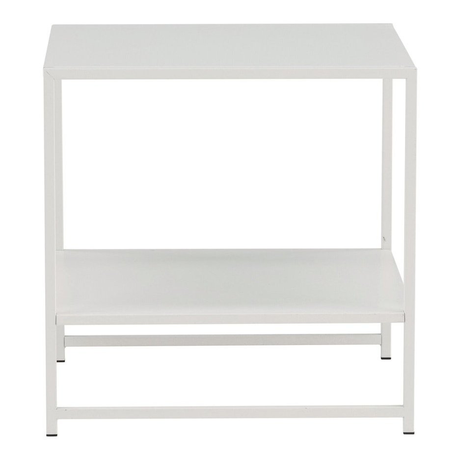 Staal sidebord med hylle