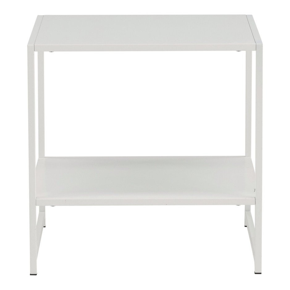 Staal sidebord med hylle