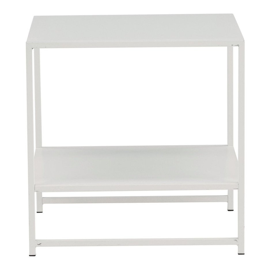 Staal sidebord med hylle