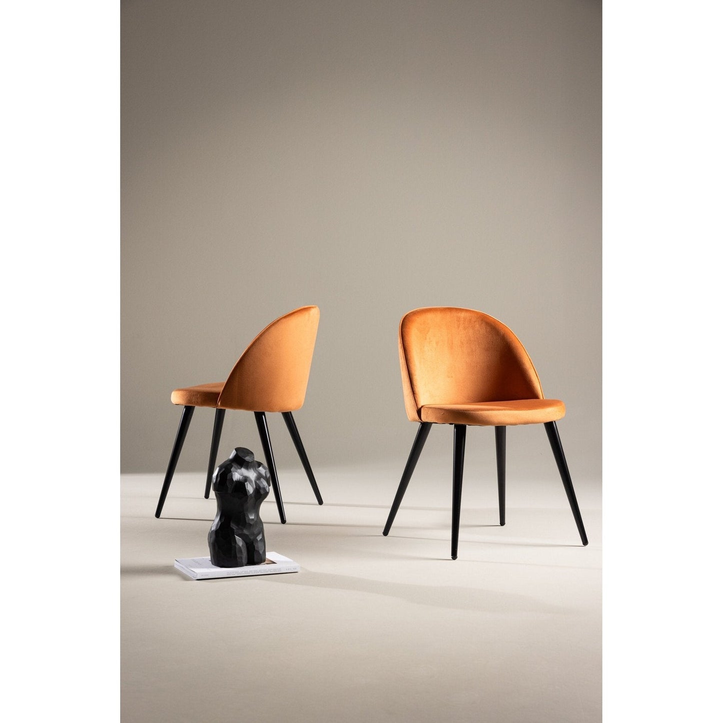 Velvet spisestol