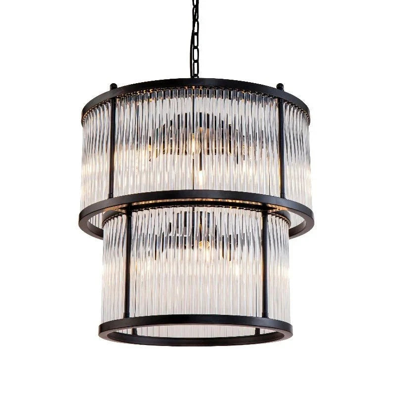 Taklampe Corona black D55 dobbel