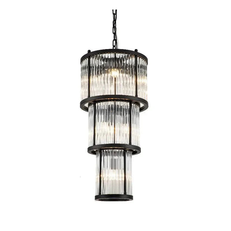 Taklampe Corona black D38 trippel