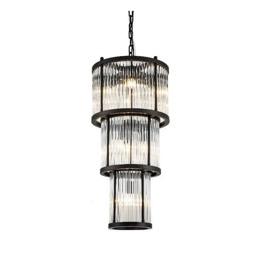 Taklampe Corona black D38 trippel