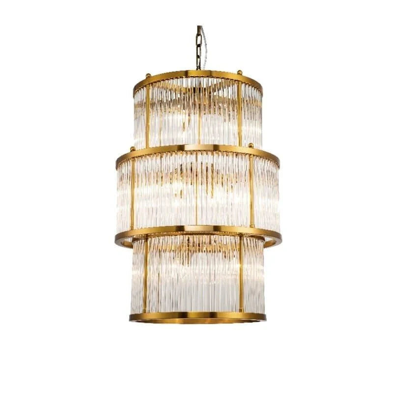 Taklampe Corona Brass D55 trippel