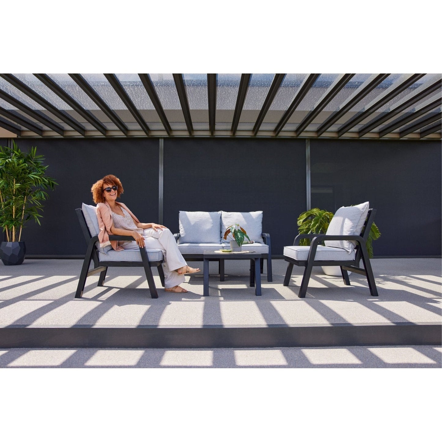 IBIZA 2-Seater Lounge Set with 1 table - -Nordstrand Møbler og Interiør -Nordstrand Møbler og Interiør