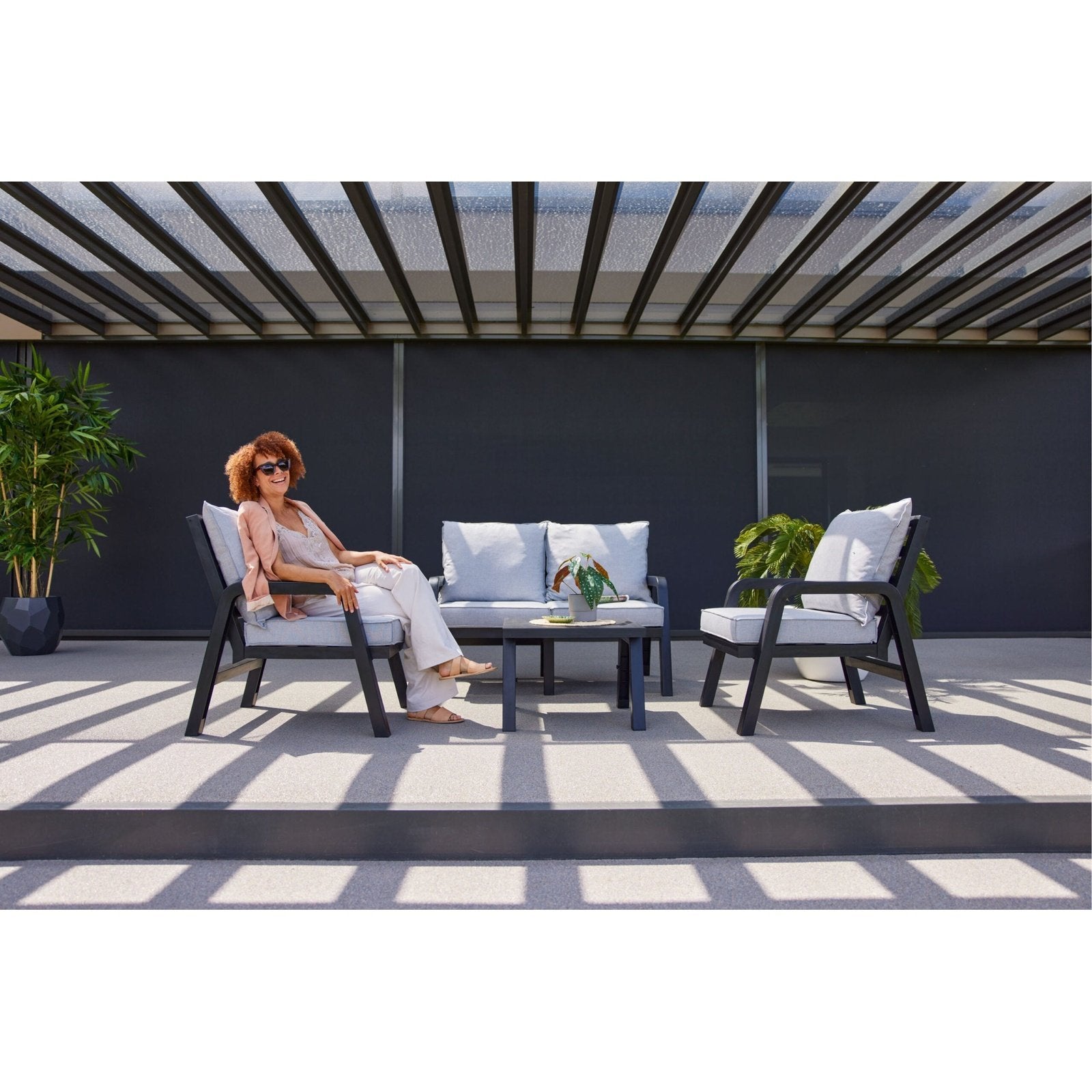 IBIZA 2-Seater Lounge Set with 1 table - -Nordstrand Møbler og Interiør -Nordstrand Møbler og Interiør