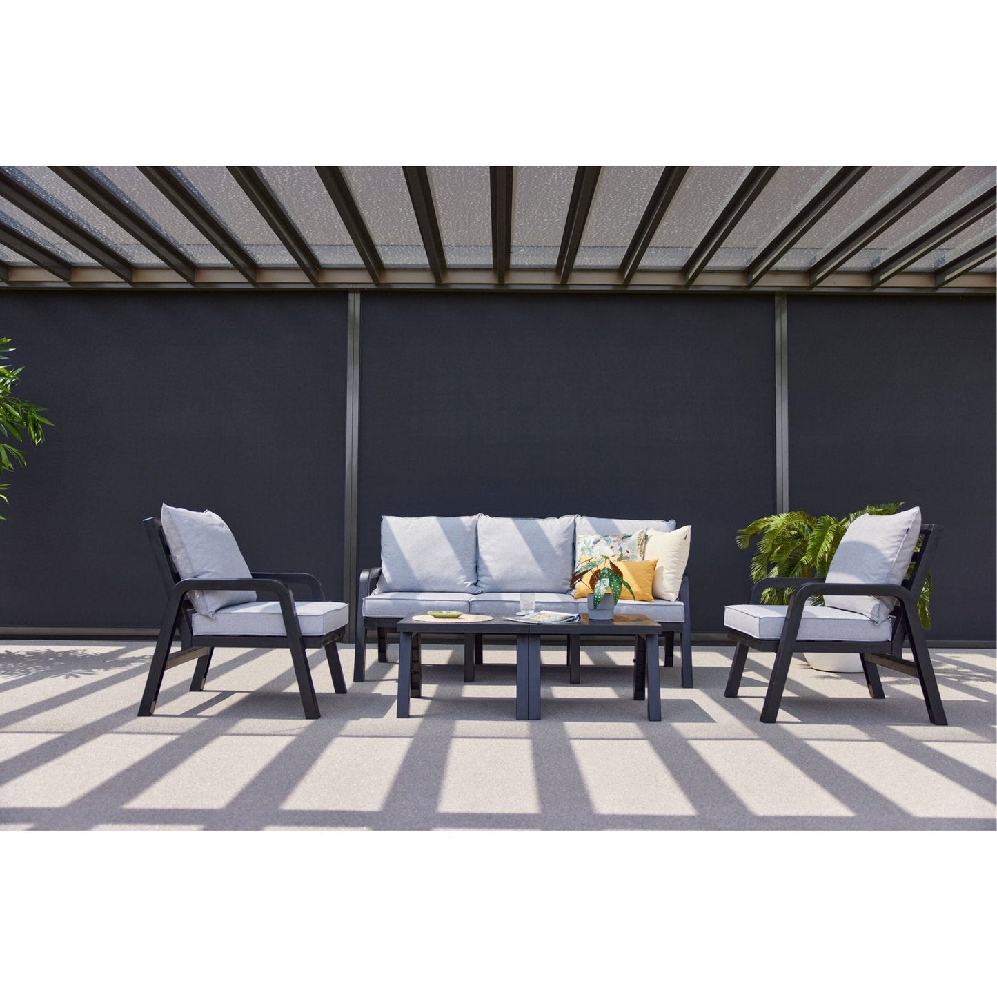 IBIZA 3-Seater Lounge Set with 2 tables - -Nordstrand Møbler og Interiør -Nordstrand Møbler og Interiør