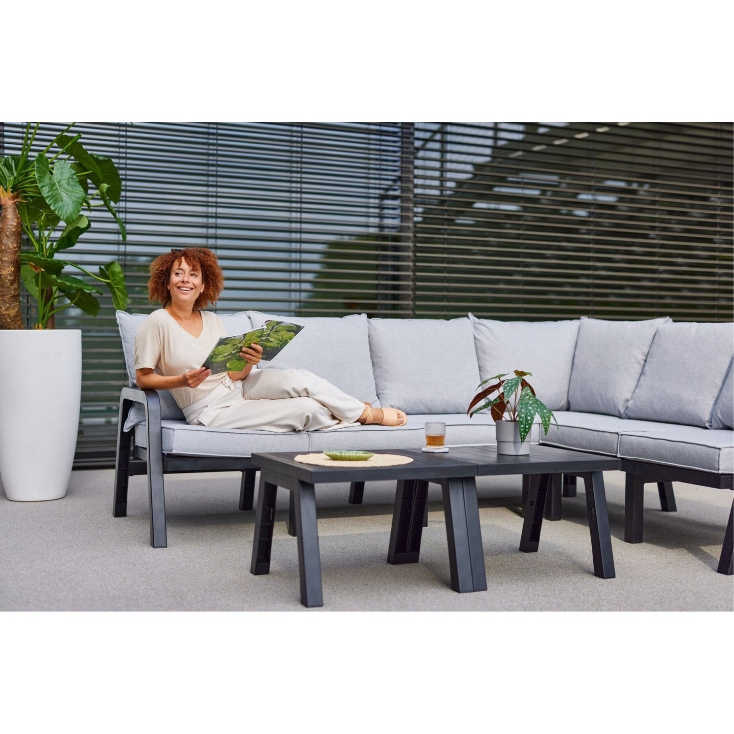 IBIZA Corner Set M with 1 table - -Nordstrand Møbler og Interiør -Nordstrand Møbler og Interiør