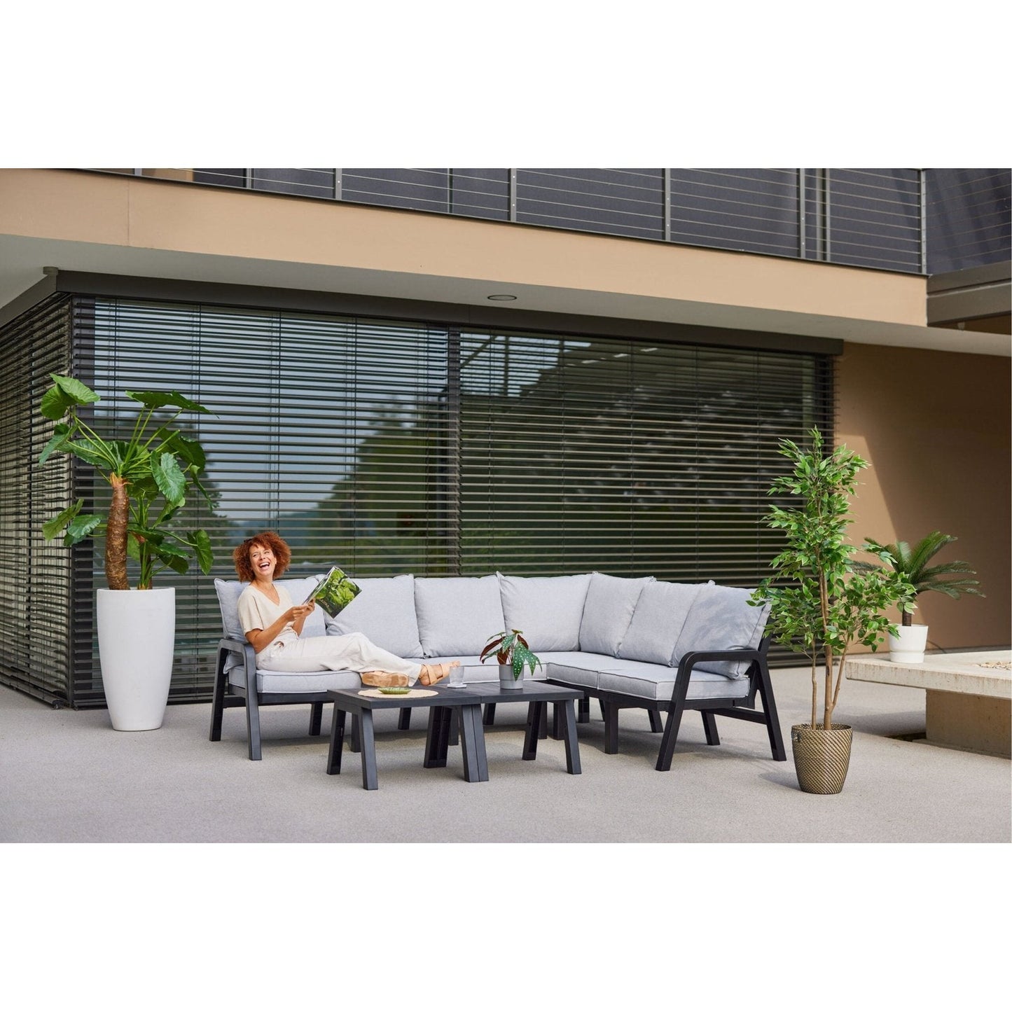 IBIZA Corner Set L with 2 tables - -Nordstrand Møbler og Interiør -Nordstrand Møbler og Interiør