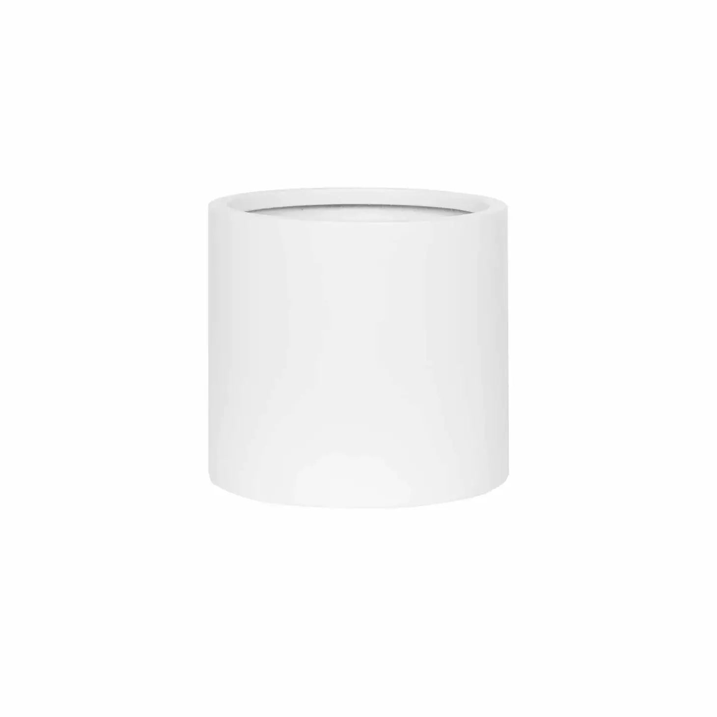 Fiberstone Round plain matt white Homefactory