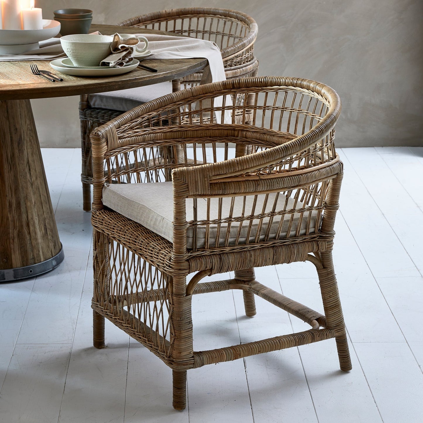 Victoria Falls spisestol Natural - Armchairs-Riviera Maison -Nordstrand Møbler og Interiør