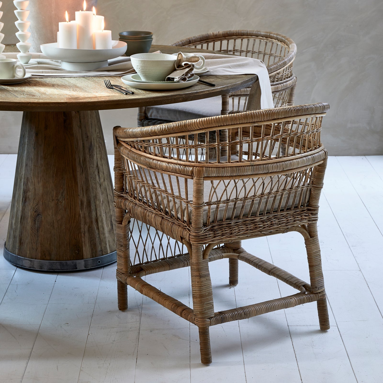 Victoria Falls spisestol Natural - Armchairs-Riviera Maison -Nordstrand Møbler og Interiør