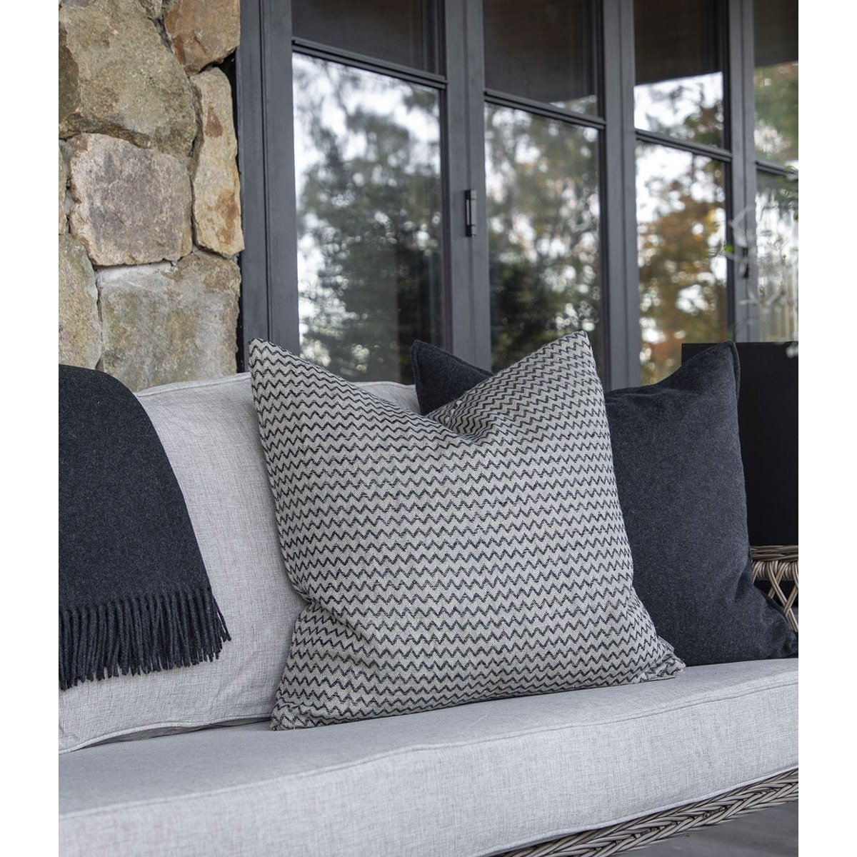 CASA LINEN/BLACK Putetrekk - -Artwood -Nordstrand Møbler og Interiør