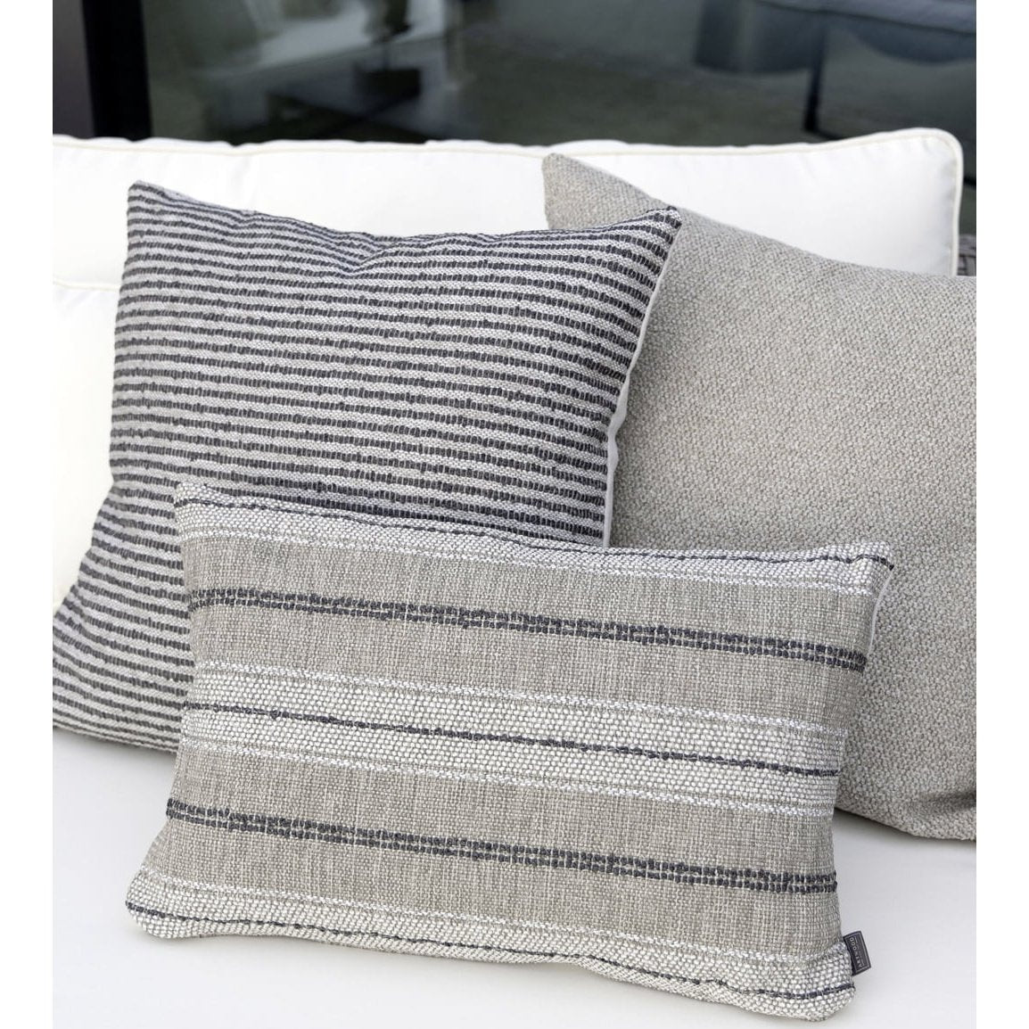 NOMAD MULTI STRIPE GREY putetrekk - Putetrekk-Artwood -Nordstrand Møbler og Interiør