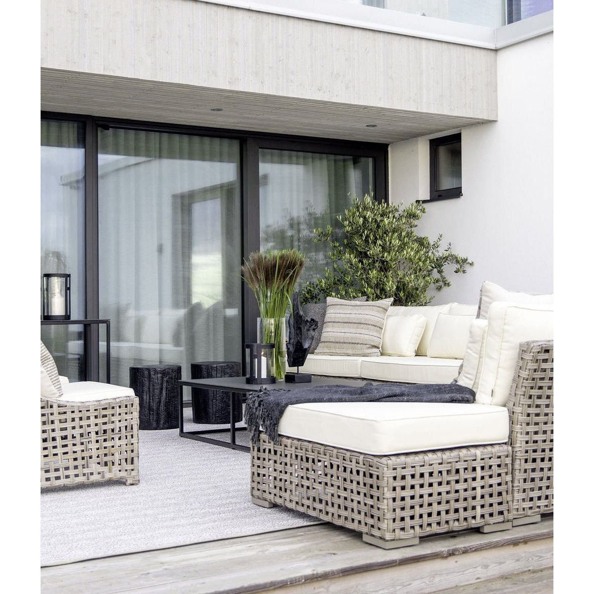 NOMAD MULTI STRIPE GREY putetrekk - Putetrekk-Artwood -Nordstrand Møbler og Interiør