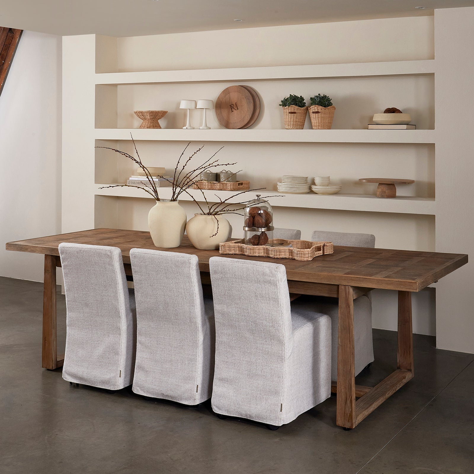Monti spisestol med løse trekk - Chairs-Riviera Maison -Nordstrand Møbler og Interiør