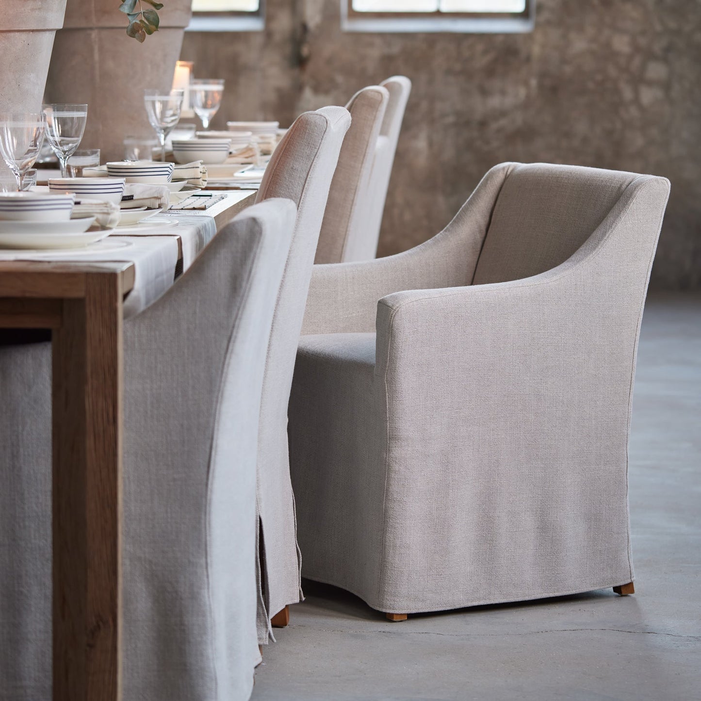 Firenze spisestol med løse trekk - Armchairs-Riviera Maison -Nordstrand Møbler og Interiør