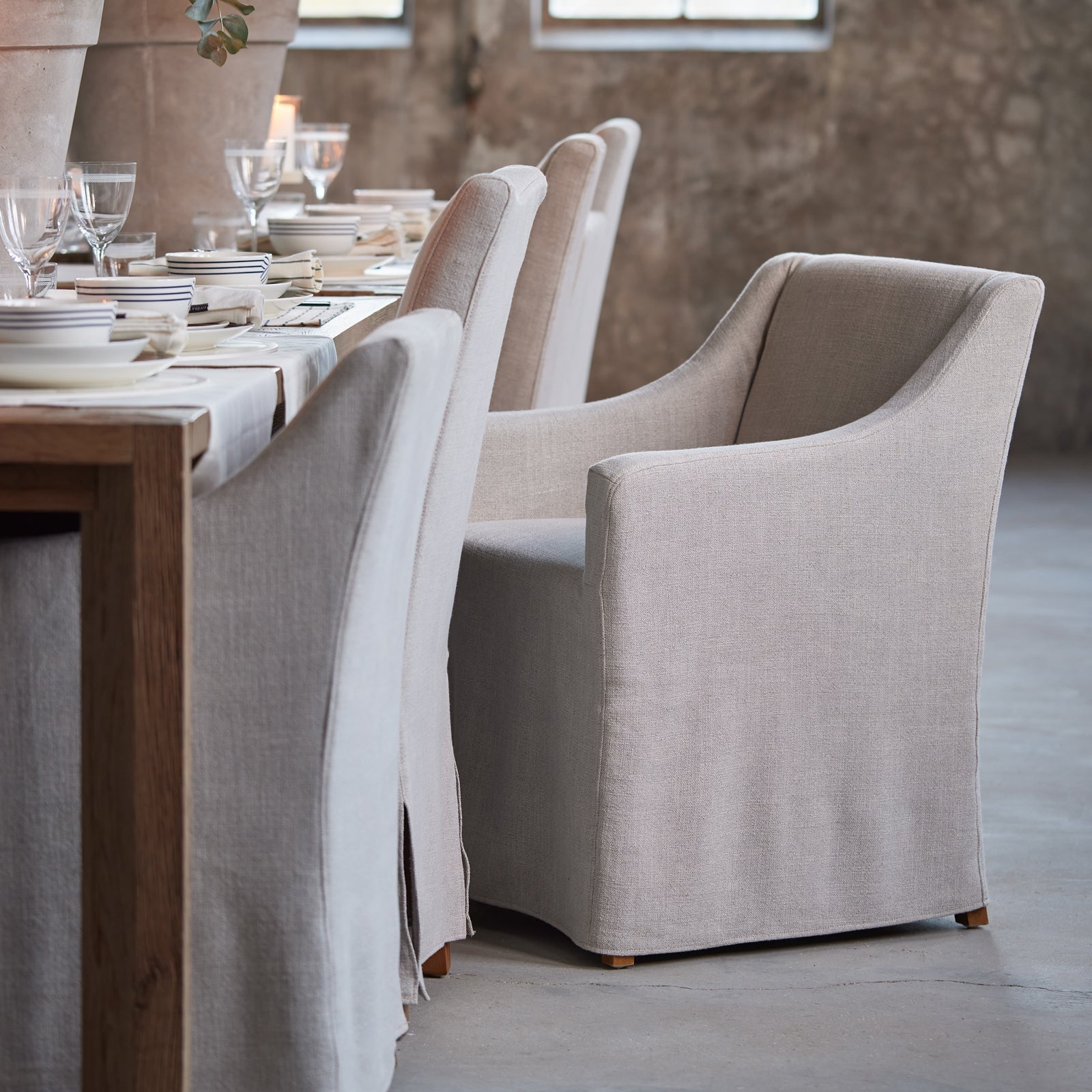 Firenze spisestol med løse trekk - Armchairs-Riviera Maison -Nordstrand Møbler og Interiør
