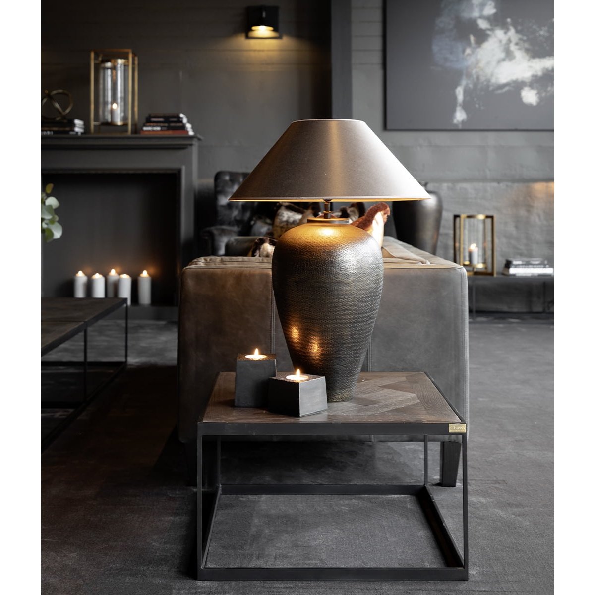 FLORENCE bordlampe Antique Bronze - -Artwood -Nordstrand Møbler og Interiør