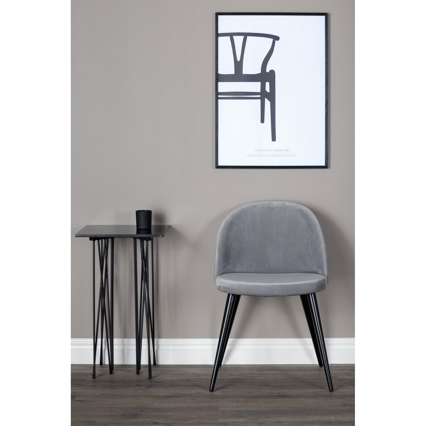 Velvet spisestol 1-pakk (Outletvare)