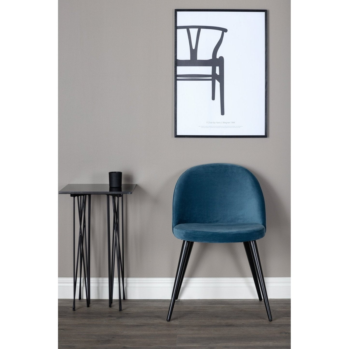 Velvet spisestol 1-pakk (Outletvare)